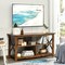 Modern Farmhouse TV Stand Entertainment Center for TV's up to 55-Inch with Open Shelves